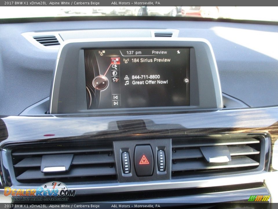 2017 BMW X1 xDrive28i Alpine White / Canberra Beige Photo #17