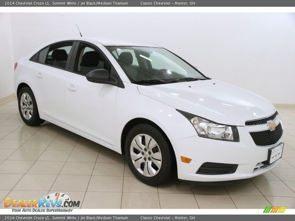 2014 Chevrolet Cruze LS Summit White / Jet Black/Medium Titanium Photo #1