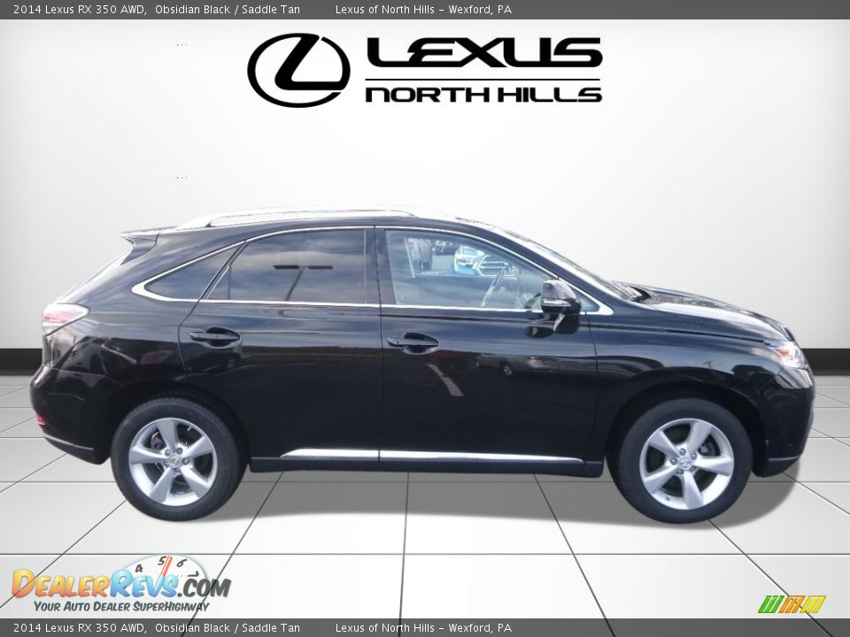 2014 Lexus RX 350 AWD Obsidian Black / Saddle Tan Photo #2