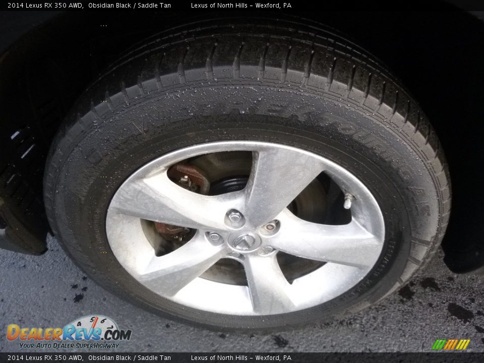 2014 Lexus RX 350 AWD Obsidian Black / Saddle Tan Photo #5