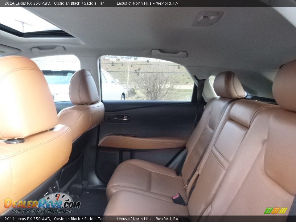 2014 Lexus RX 350 AWD Obsidian Black / Saddle Tan Photo #8