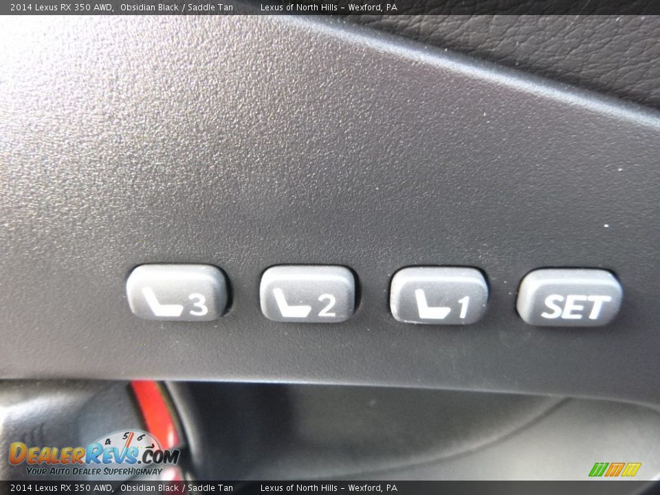 2014 Lexus RX 350 AWD Obsidian Black / Saddle Tan Photo #11