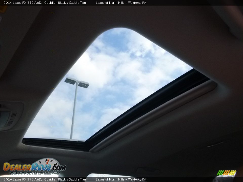 2014 Lexus RX 350 AWD Obsidian Black / Saddle Tan Photo #12