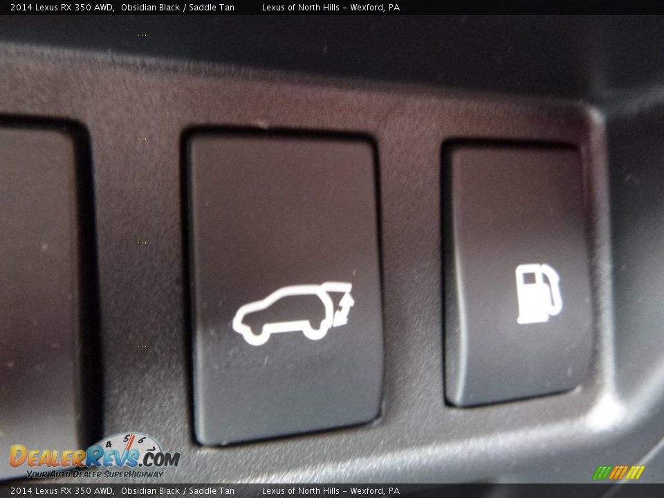 2014 Lexus RX 350 AWD Obsidian Black / Saddle Tan Photo #13