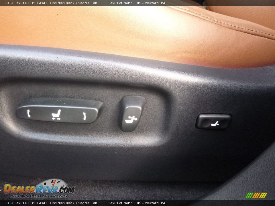 2014 Lexus RX 350 AWD Obsidian Black / Saddle Tan Photo #16