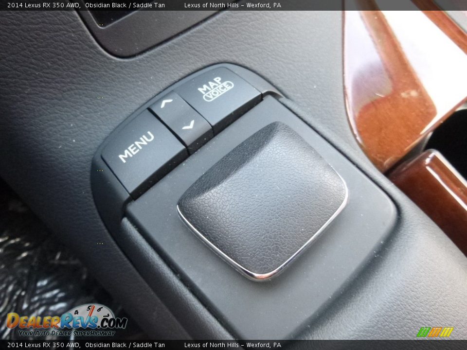 2014 Lexus RX 350 AWD Obsidian Black / Saddle Tan Photo #18