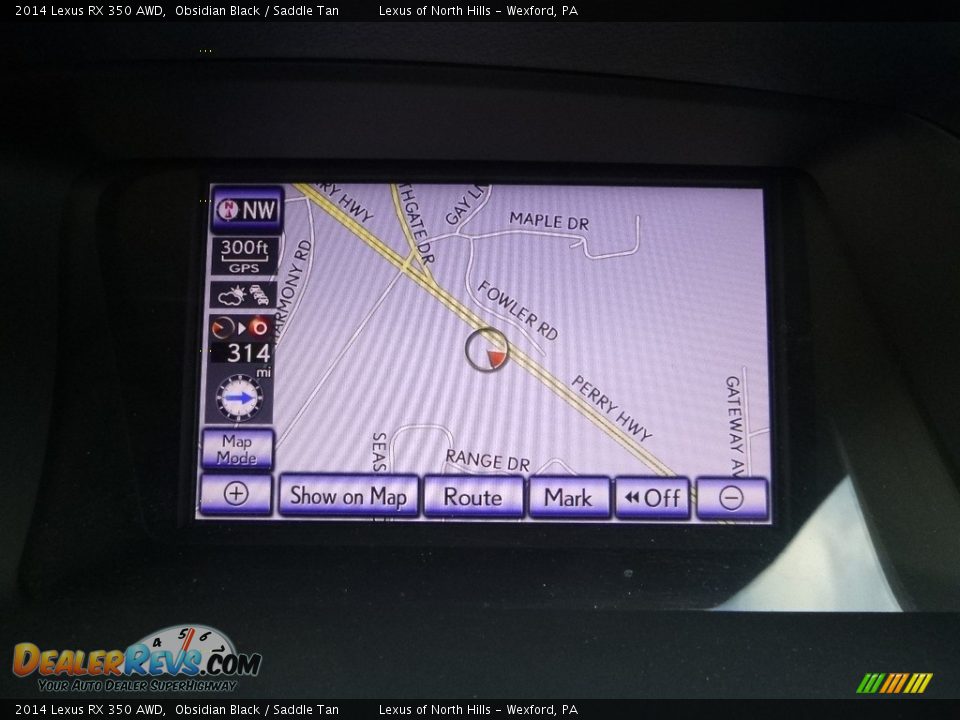 2014 Lexus RX 350 AWD Obsidian Black / Saddle Tan Photo #22