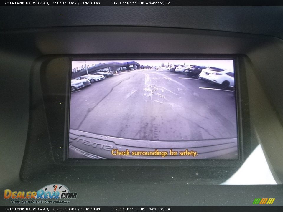 2014 Lexus RX 350 AWD Obsidian Black / Saddle Tan Photo #23