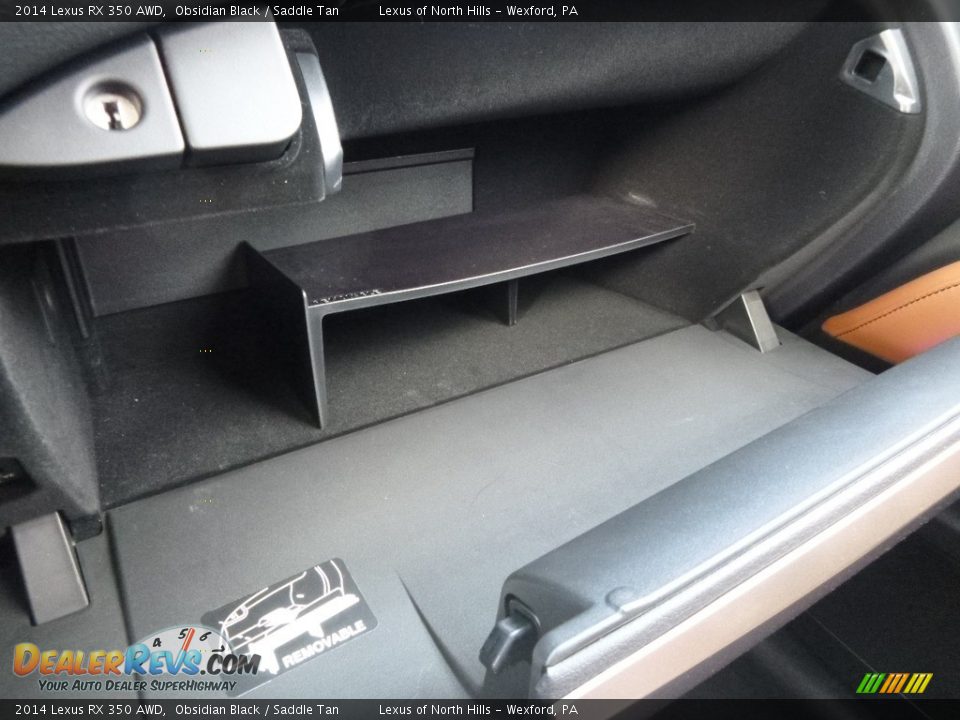 2014 Lexus RX 350 AWD Obsidian Black / Saddle Tan Photo #24