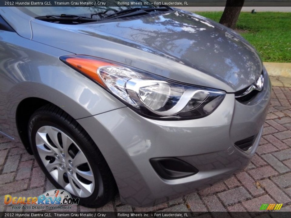 2012 Hyundai Elantra GLS Titanium Gray Metallic / Gray Photo #33