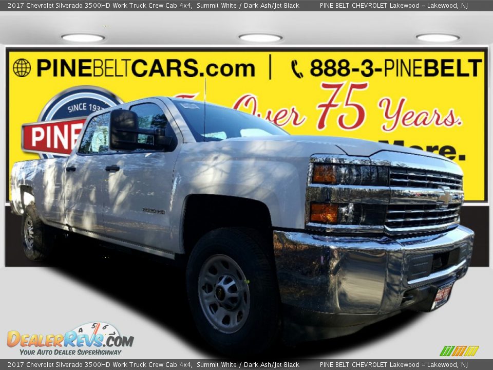 2017 Chevrolet Silverado 3500HD Work Truck Crew Cab 4x4 Summit White / Dark Ash/Jet Black Photo #1