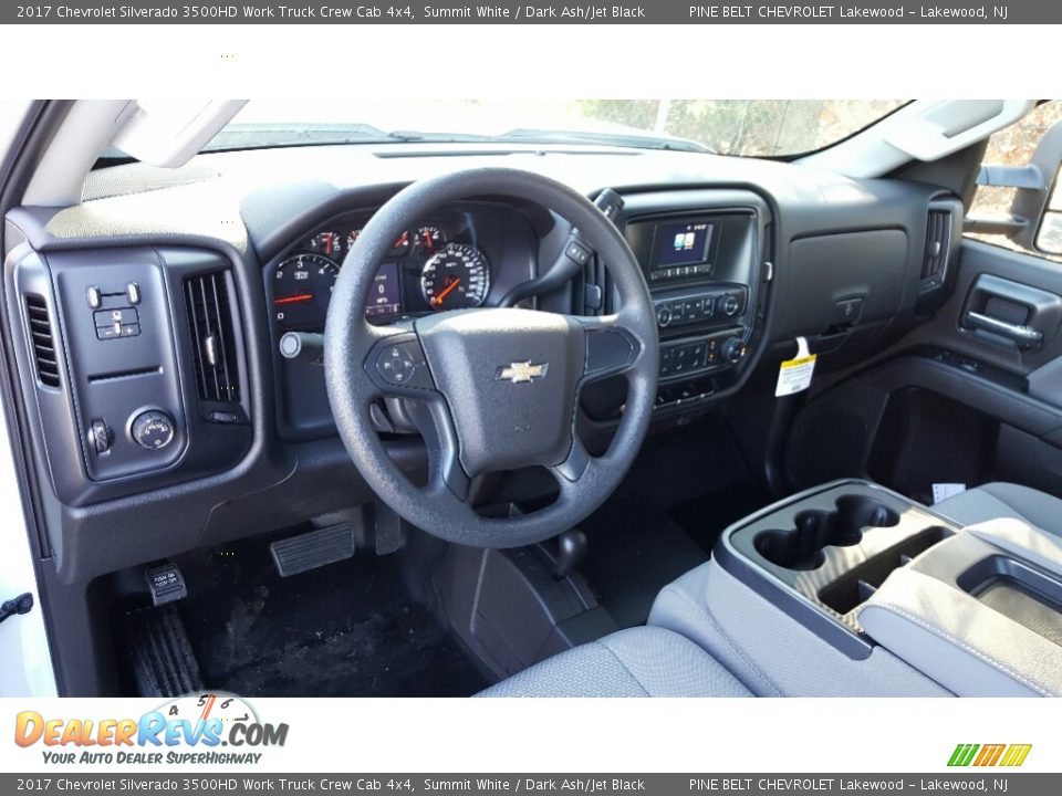 2017 Chevrolet Silverado 3500HD Work Truck Crew Cab 4x4 Summit White / Dark Ash/Jet Black Photo #9