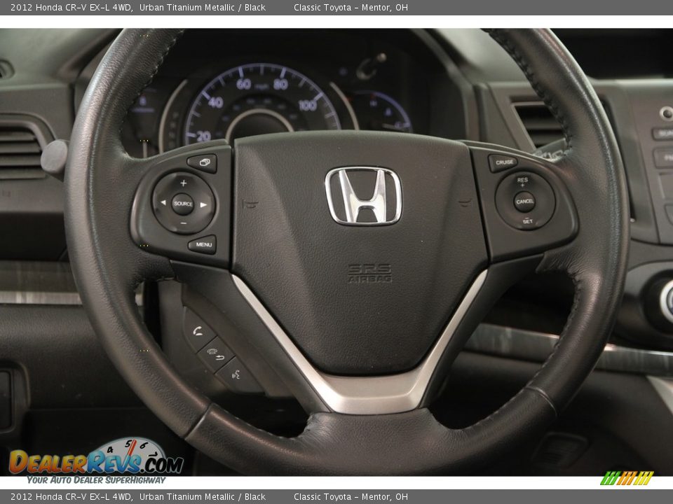 2012 Honda CR-V EX-L 4WD Urban Titanium Metallic / Black Photo #6