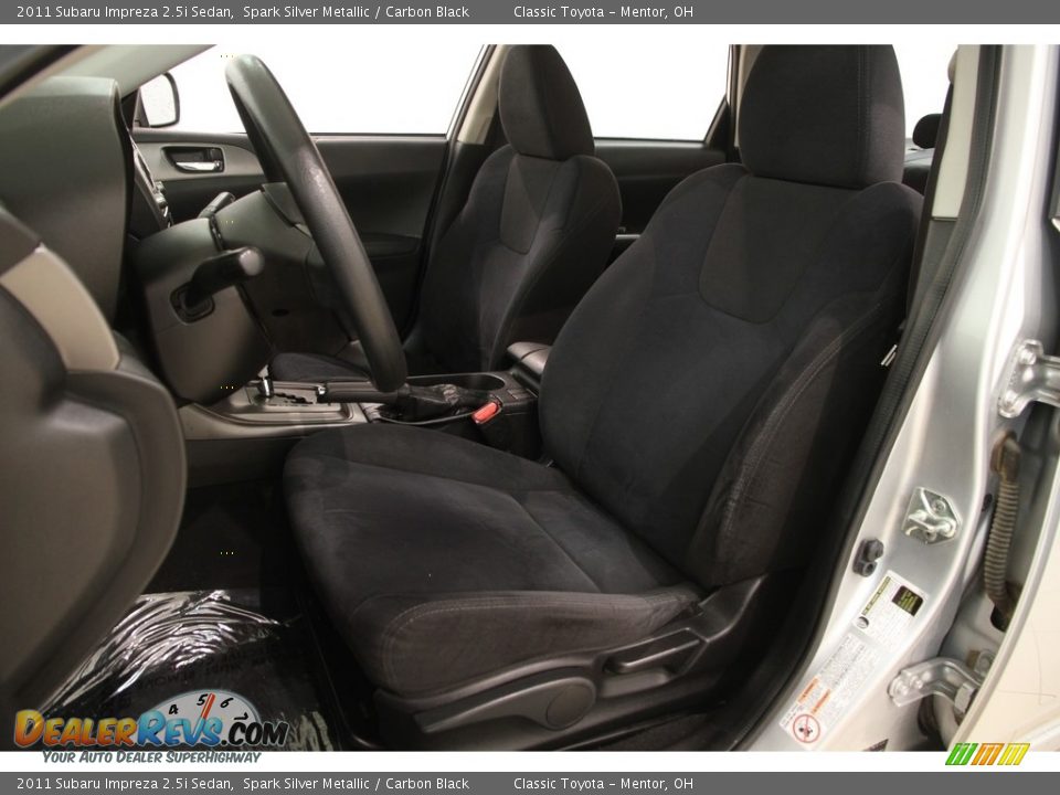 2011 Subaru Impreza 2.5i Sedan Spark Silver Metallic / Carbon Black Photo #5