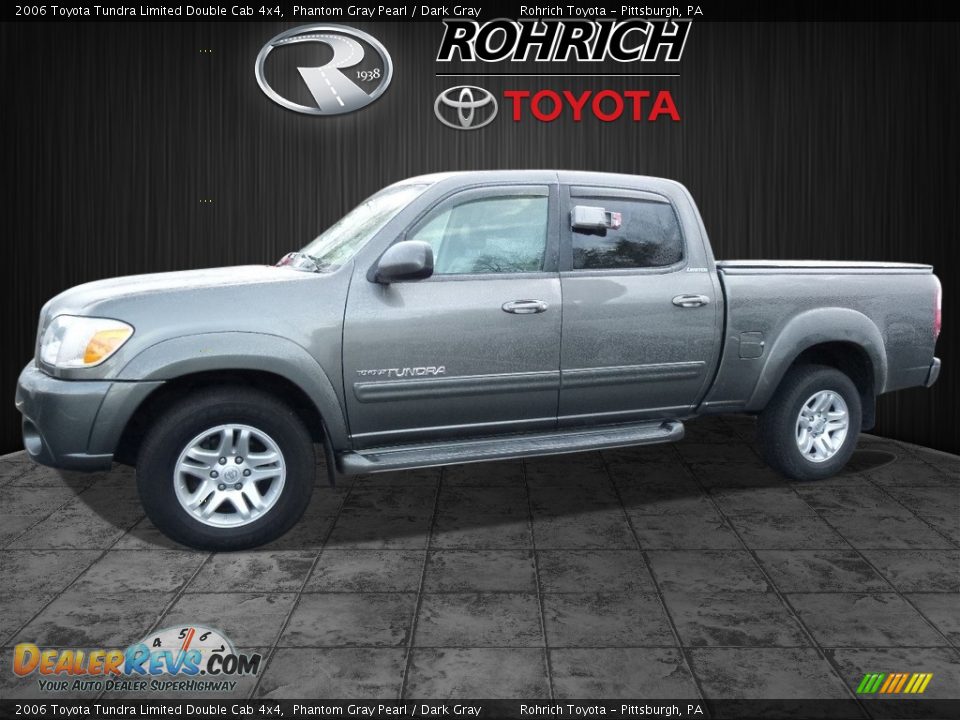 2006 Toyota Tundra Limited Double Cab 4x4 Phantom Gray Pearl / Dark Gray Photo #3