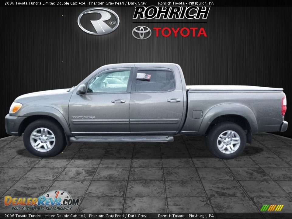 2006 Toyota Tundra Limited Double Cab 4x4 Phantom Gray Pearl / Dark Gray Photo #4