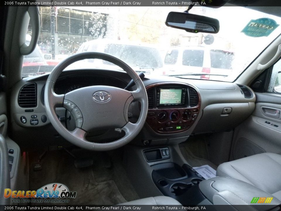 2006 Toyota Tundra Limited Double Cab 4x4 Phantom Gray Pearl / Dark Gray Photo #8