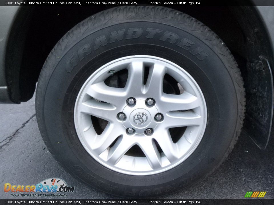 2006 Toyota Tundra Limited Double Cab 4x4 Phantom Gray Pearl / Dark Gray Photo #14