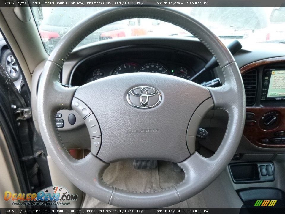 2006 Toyota Tundra Limited Double Cab 4x4 Phantom Gray Pearl / Dark Gray Photo #21
