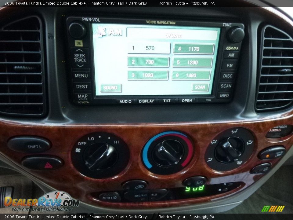 2006 Toyota Tundra Limited Double Cab 4x4 Phantom Gray Pearl / Dark Gray Photo #26