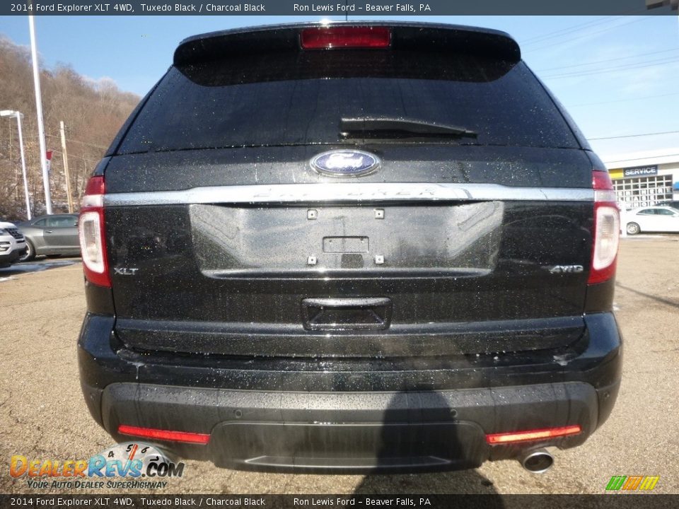 2014 Ford Explorer XLT 4WD Tuxedo Black / Charcoal Black Photo #3