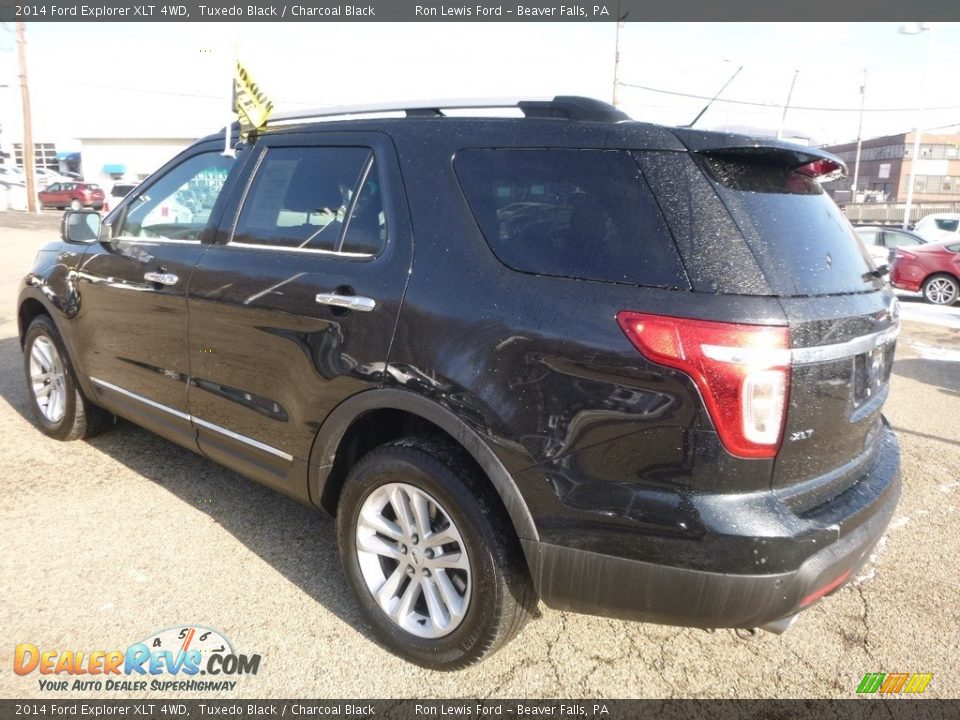 2014 Ford Explorer XLT 4WD Tuxedo Black / Charcoal Black Photo #4