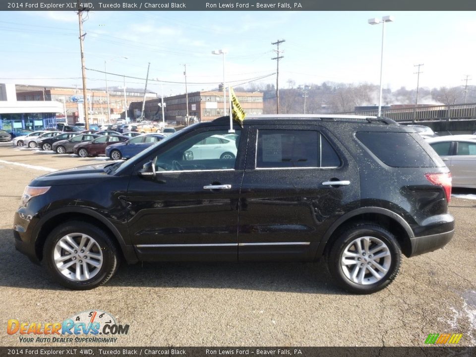 2014 Ford Explorer XLT 4WD Tuxedo Black / Charcoal Black Photo #5