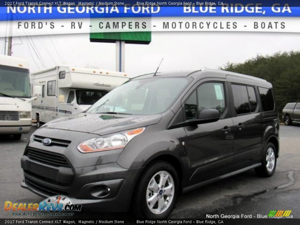 2017 Ford Transit Connect XLT Wagon Magnetic / Medium Stone Photo #1