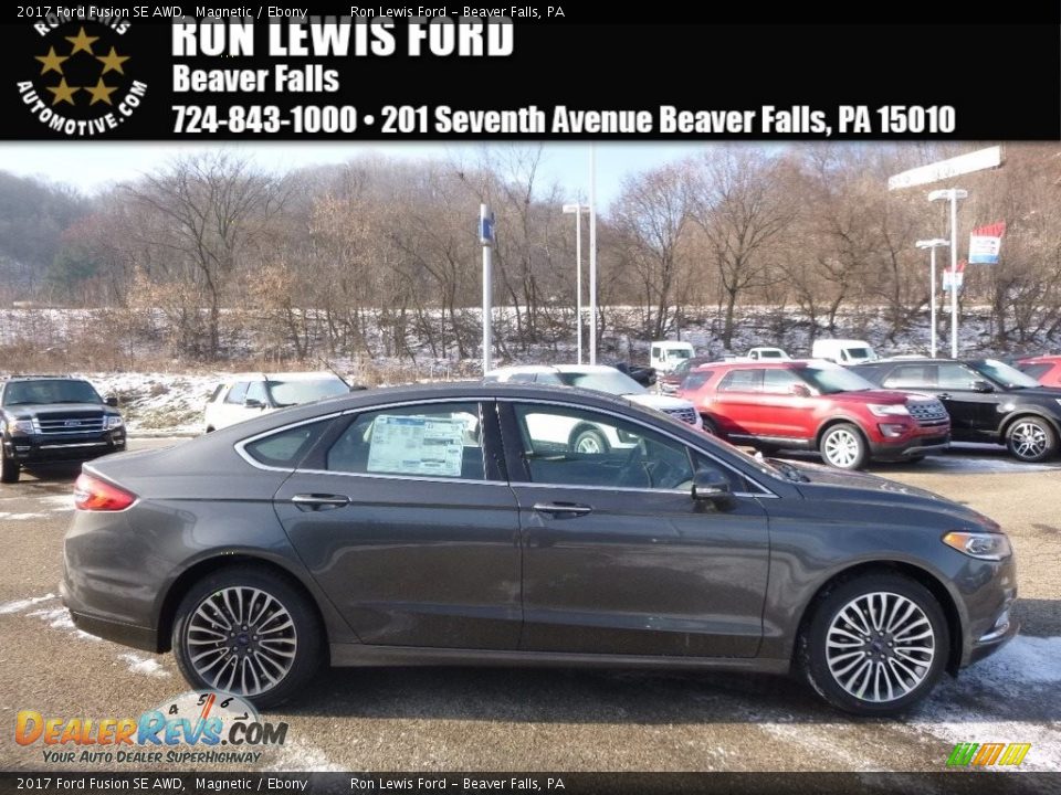 2017 Ford Fusion SE AWD Magnetic / Ebony Photo #1