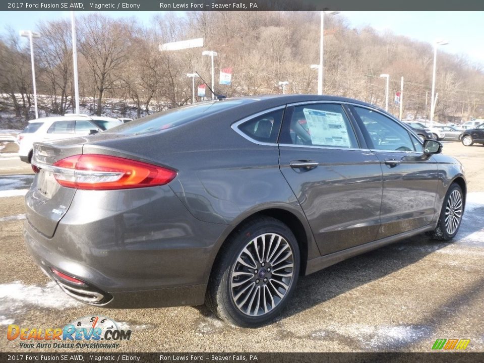 2017 Ford Fusion SE AWD Magnetic / Ebony Photo #2