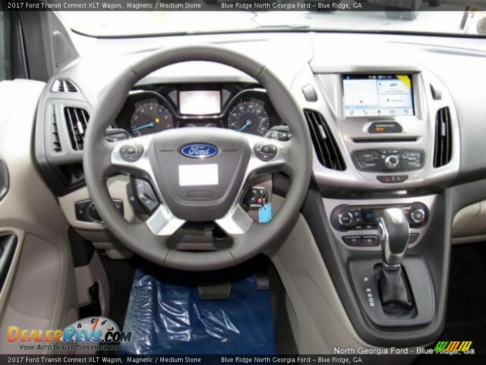 2017 Ford Transit Connect XLT Wagon Magnetic / Medium Stone Photo #16