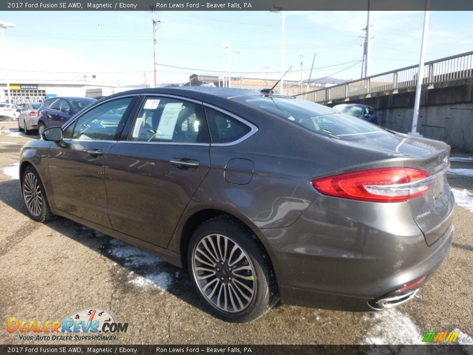 2017 Ford Fusion SE AWD Magnetic / Ebony Photo #4