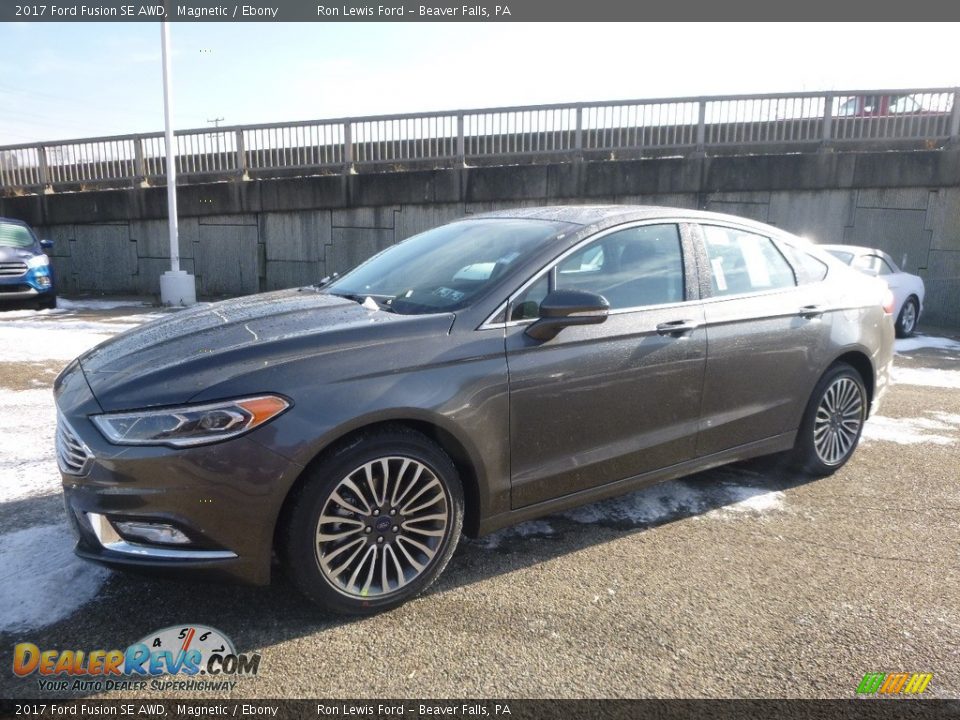 2017 Ford Fusion SE AWD Magnetic / Ebony Photo #6