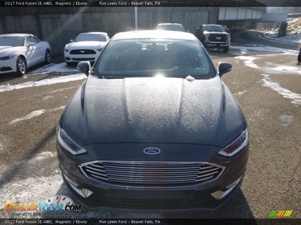 2017 Ford Fusion SE AWD Magnetic / Ebony Photo #7