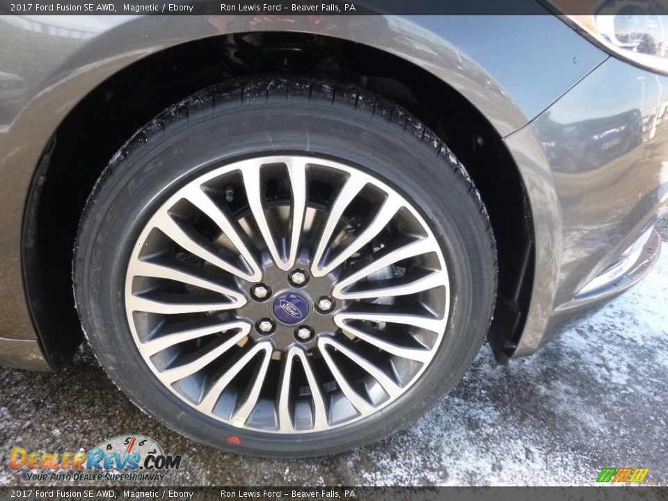 2017 Ford Fusion SE AWD Magnetic / Ebony Photo #9