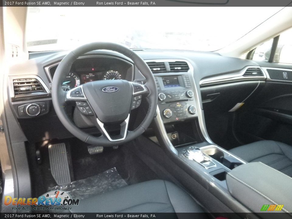 2017 Ford Fusion SE AWD Magnetic / Ebony Photo #12