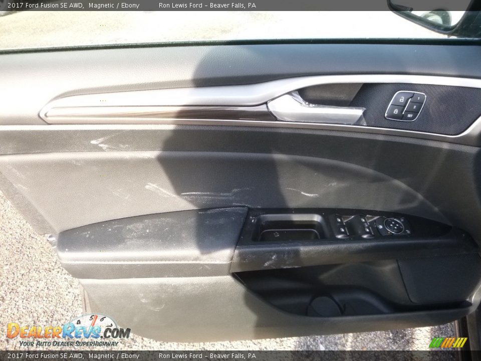 2017 Ford Fusion SE AWD Magnetic / Ebony Photo #13