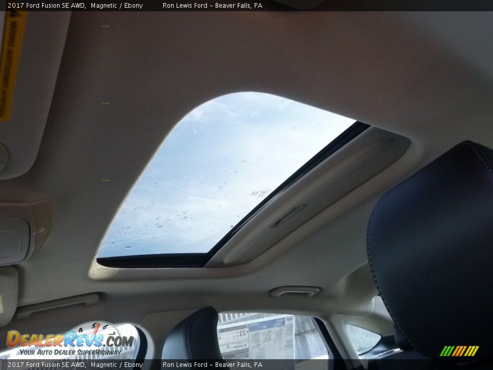 2017 Ford Fusion SE AWD Magnetic / Ebony Photo #15