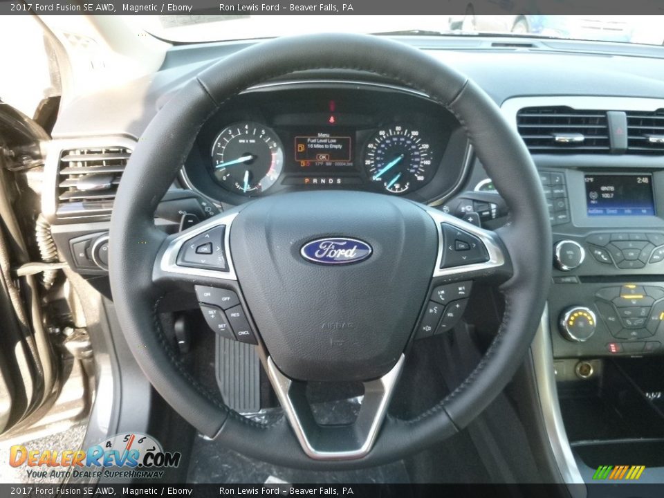 2017 Ford Fusion SE AWD Magnetic / Ebony Photo #16