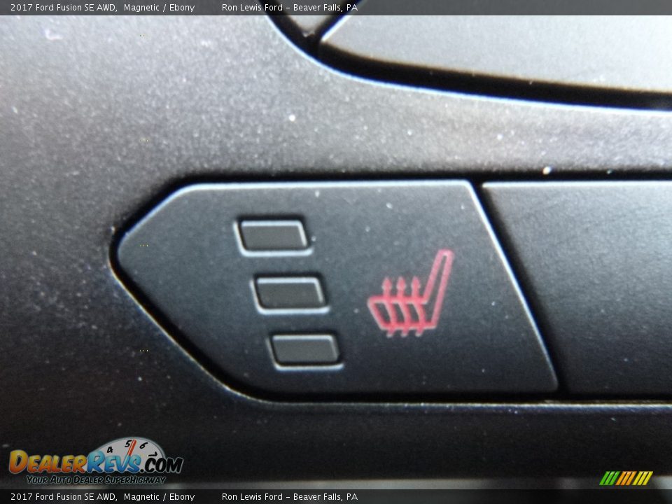 2017 Ford Fusion SE AWD Magnetic / Ebony Photo #18
