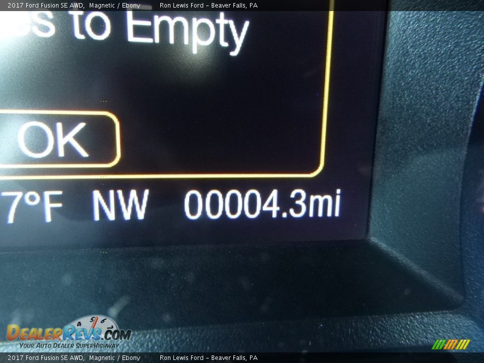 2017 Ford Fusion SE AWD Magnetic / Ebony Photo #20
