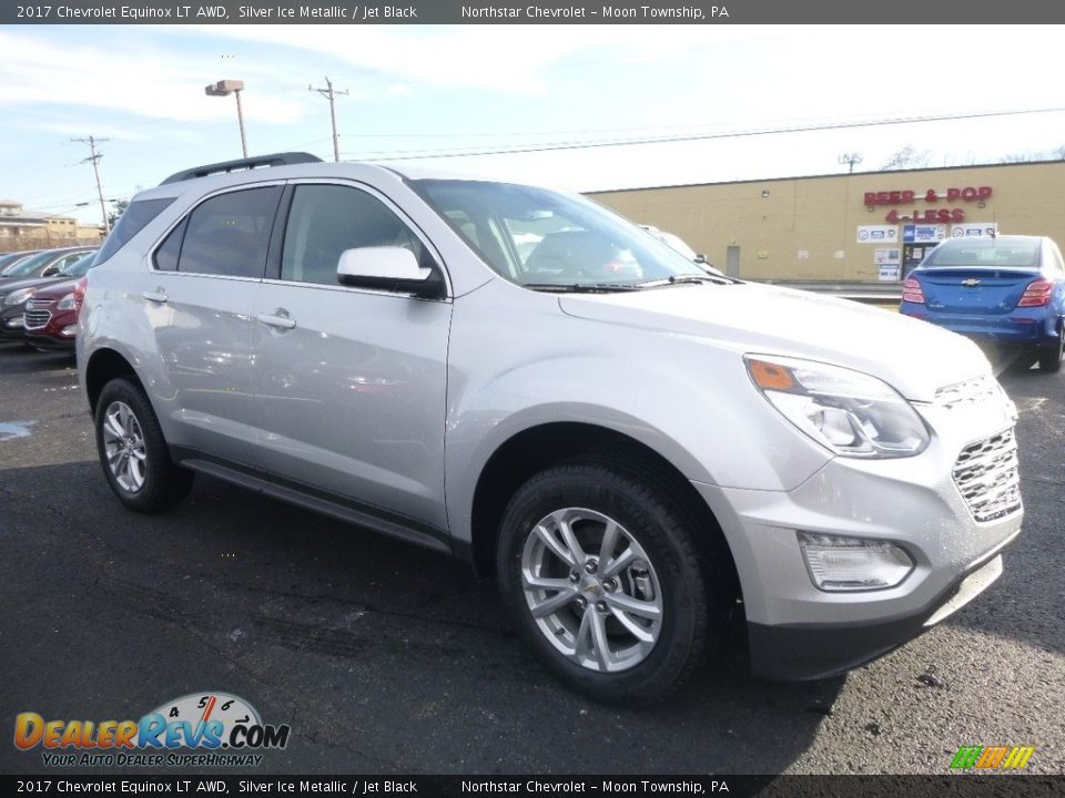 2017 Chevrolet Equinox LT AWD Silver Ice Metallic / Jet Black Photo #3