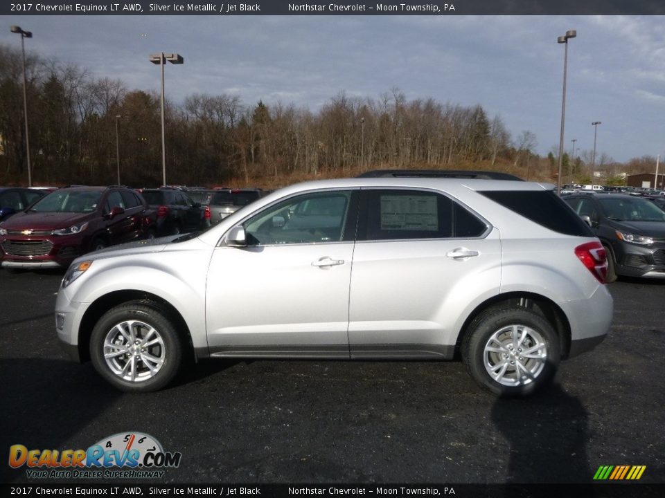 2017 Chevrolet Equinox LT AWD Silver Ice Metallic / Jet Black Photo #9