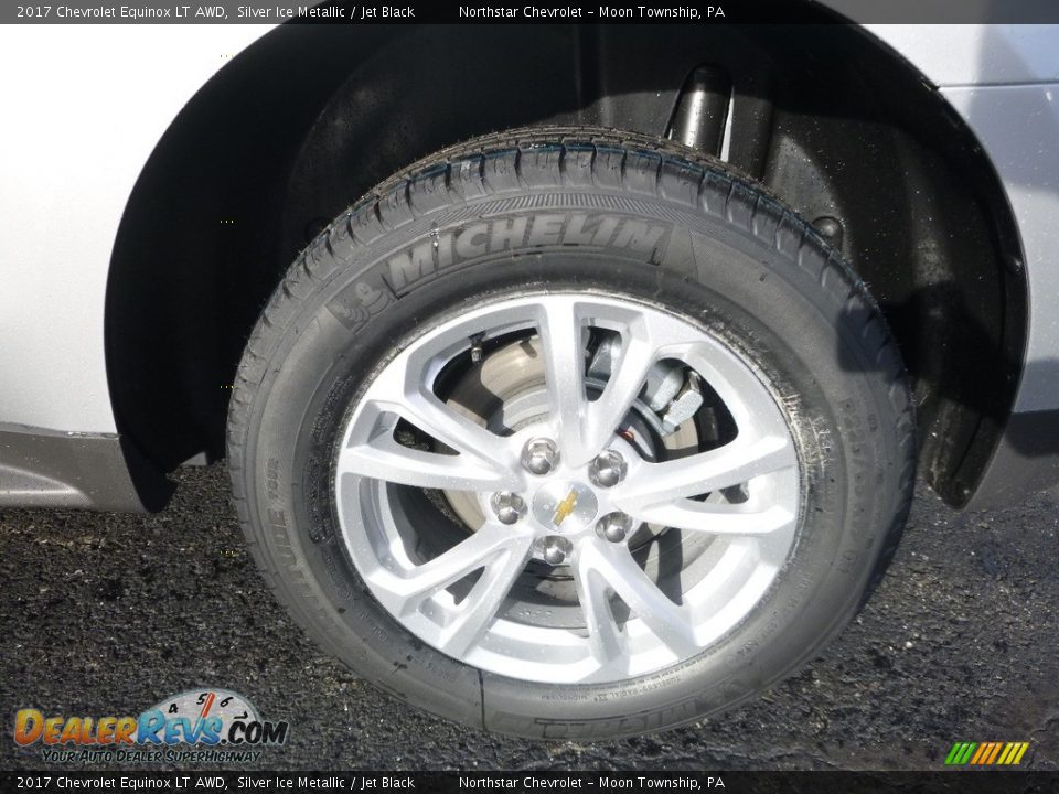2017 Chevrolet Equinox LT AWD Silver Ice Metallic / Jet Black Photo #10