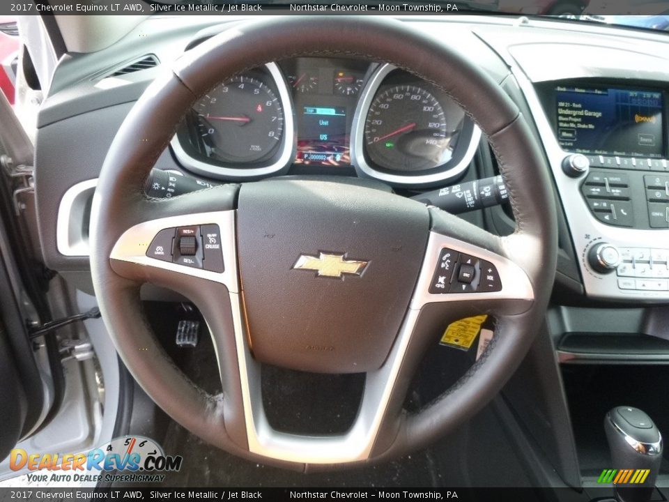 2017 Chevrolet Equinox LT AWD Silver Ice Metallic / Jet Black Photo #17