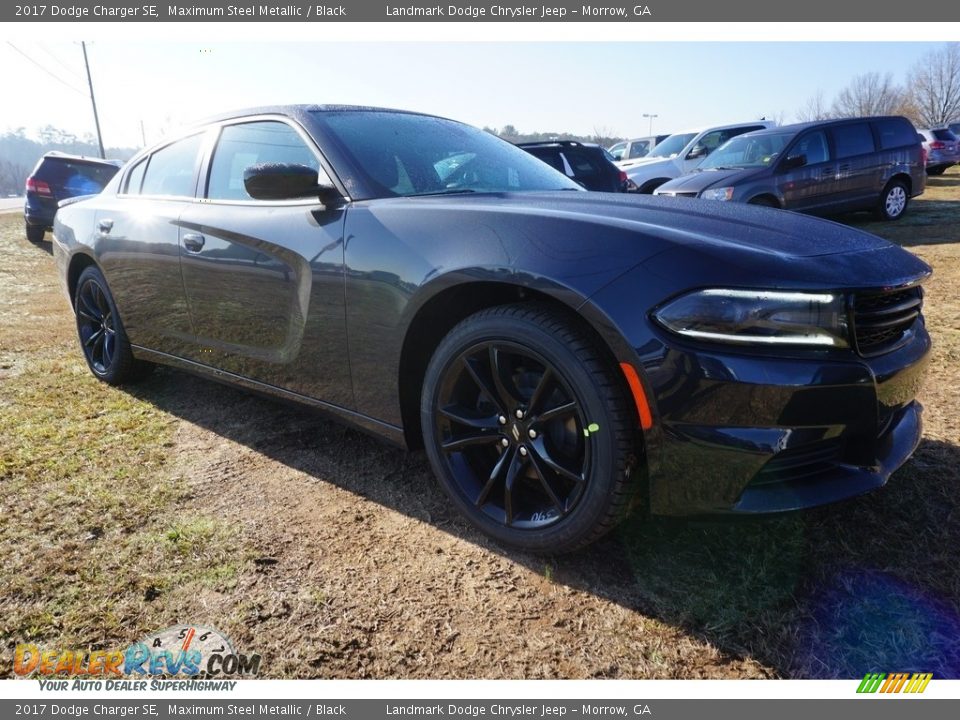 2017 Dodge Charger SE Maximum Steel Metallic / Black Photo #4