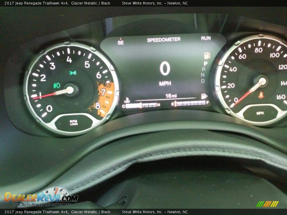 2017 Jeep Renegade Trailhawk 4x4 Glacier Metallic / Black Photo #13