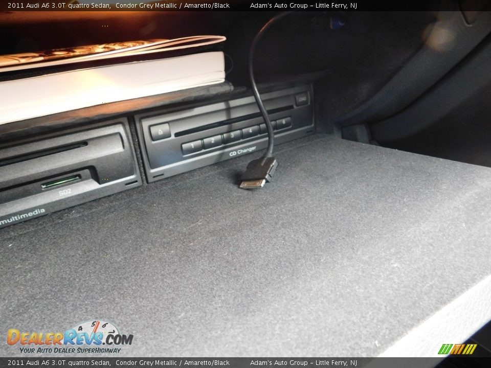 2011 Audi A6 3.0T quattro Sedan Condor Grey Metallic / Amaretto/Black Photo #35