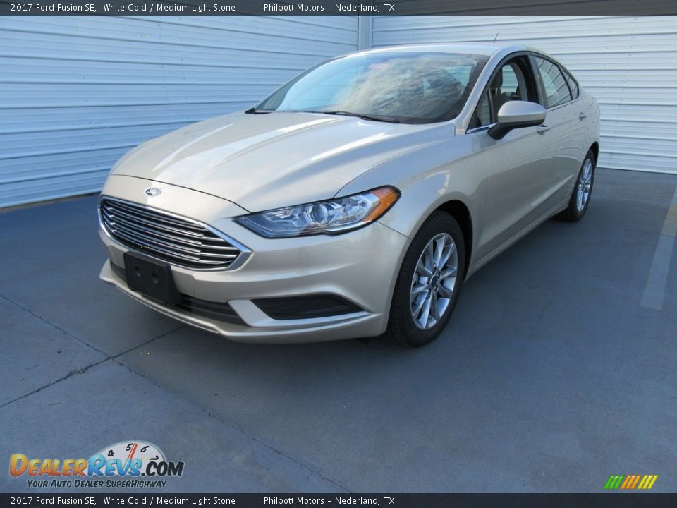 2017 Ford Fusion SE White Gold / Medium Light Stone Photo #7