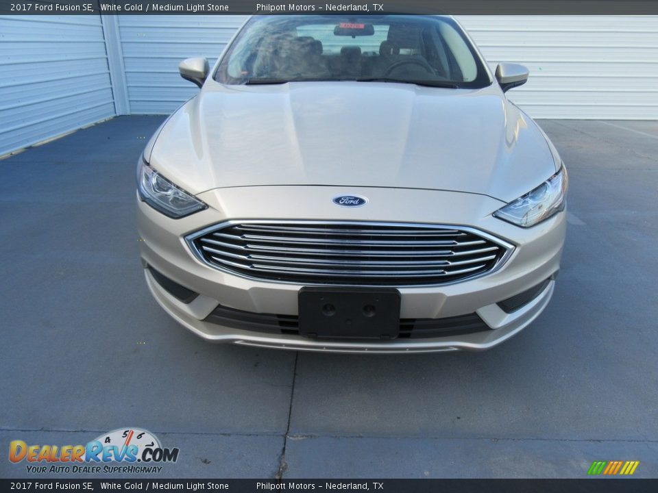 2017 Ford Fusion SE White Gold / Medium Light Stone Photo #8
